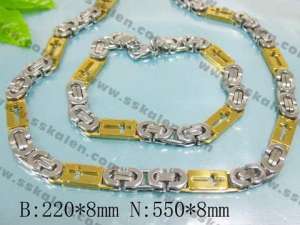 Fashion ss Jewelry Set - KS5686-H