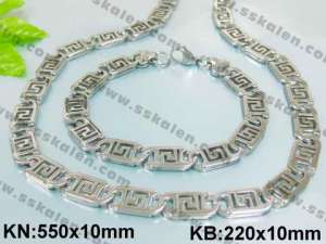 Fashion ss Jewelry Set - KS6001-H