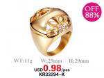 Loss Promotion Stainless Steel Jewelry Ring Weekly Special - KR33294-K
