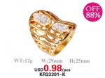 Loss Promotion Stainless Steel Jewelry Ring Weekly Special - KR33301-K