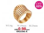 Loss Promotion Stainless Steel Jewelry Ring Weekly Special - KR33306-K