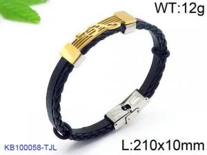 Leather Bracelet - KB100058-TJL