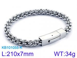 Stainless Steel Bracelet(Men) - KB101055-K