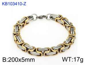 Stainless Steel Gold-plating Bracelet - KB103410-Z