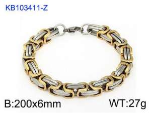 Stainless Steel Gold-plating Bracelet - KB103411-Z