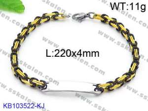 Stainless Steel Gold-plating Bracelet - KB103522-KJ