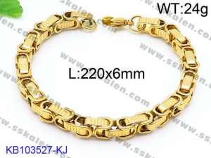 Stainless Steel Gold-plating Bracelet - KB103527-KJ