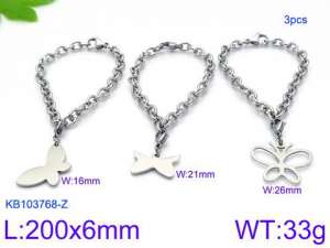 Stainless Steel Bracelet(women) - KB103768-Z