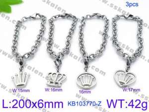 Stainless Steel Bracelet(women) - KB103770-Z