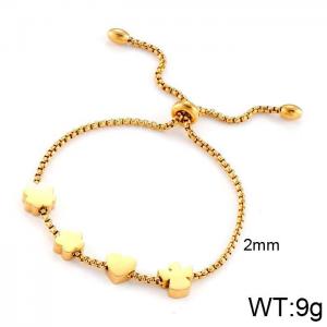 Stainless Steel Gold-plating Bracelet - KB104066-K