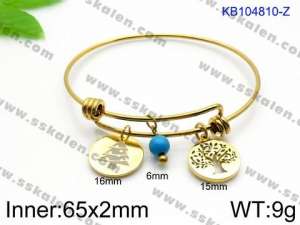 Stainless Steel Gold-plating Bangle - KB104810-Z