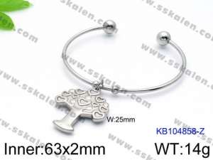 Stainless Steel Bangle - KB104858-Z