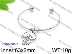 Stainless Steel Bangle - KB104861-Z