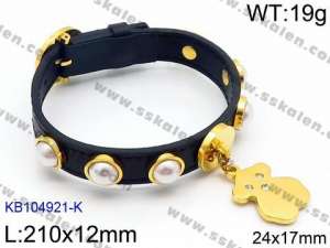 Leather Bracelet - KB104921-K