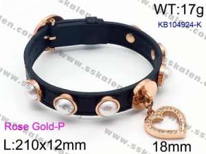 Leather Bracelet - KB104924-K