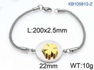 Stainless Steel Gold-plating Bracelet - KB105812-Z