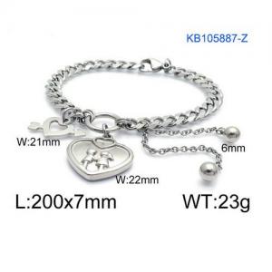 Stainless Steel Bracelet(women - KB105887-Z