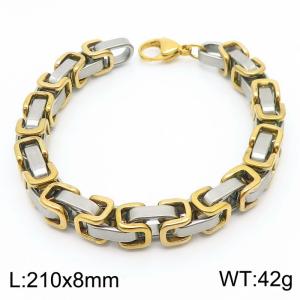 Stainless Steel Gold-plating Bracelet - KB106720-Z
