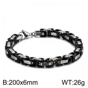 Stainless Steel Black-plating Bracelet - KB106724-Z