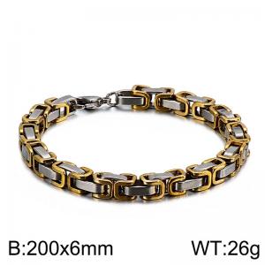 Stainless Steel Gold-plating Bracelet - KB106726-Z