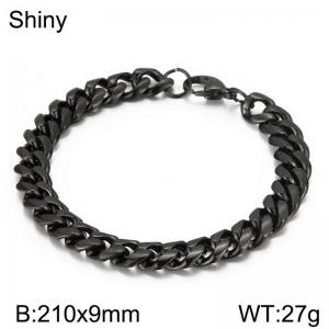 Stainless Steel Black-plating Bracelet - KB107541-Z