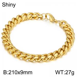 Stainless Steel Gold-plating Bracelet - KB107543-Z