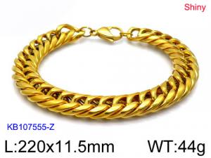 Stainless Steel Gold-plating Bracelet - KB107555-Z