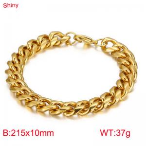 Stainless Steel Gold-plating Bracelet - KB107563-Z