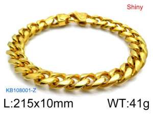 Stainless Steel Gold-plating Bracelet - KB108001-Z