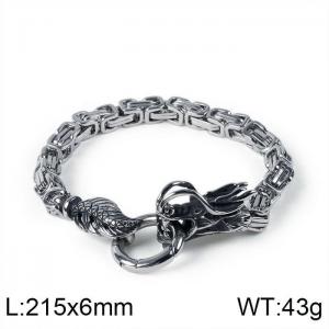 Stainless Steel Bracelet(Men) - KB108256-Z