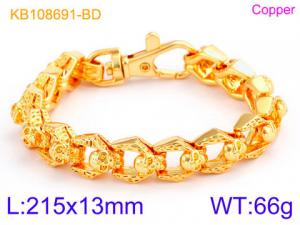 Stainless Steel Gold-plating Bracelet - KB108691-BD