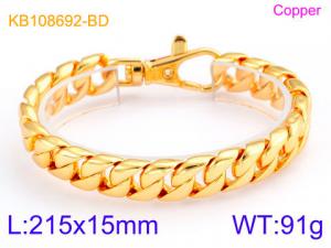 Stainless Steel Gold-plating Bracelet - KB108692-BD