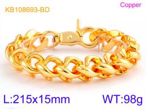 Stainless Steel Gold-plating Bracelet - KB108693-BD