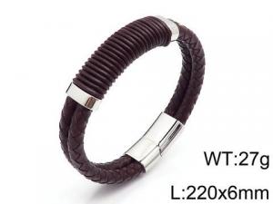 Leather Bracelet - KB109083-QM