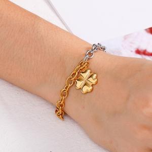 Stainless Steel Gold-plating Bracelet - KB109823-Z