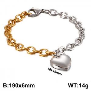 Stainless Steel Gold-plating Bracelet - KB109829-Z