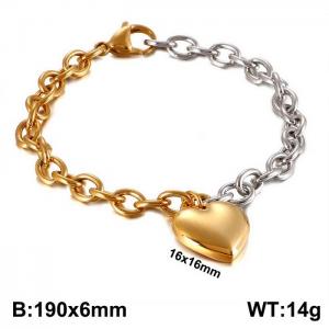 Stainless Steel Gold-plating Bracelet - KB109830-Z