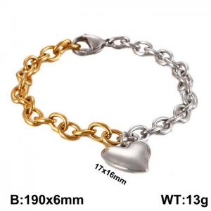 Stainless Steel Gold-plating Bracelet - KB109832-Z