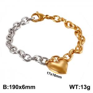 Stainless Steel Gold-plating Bracelet - KB109833-Z