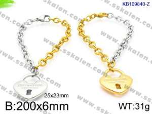 Stainless Steel Gold-plating Bracelet - KB109840-Z