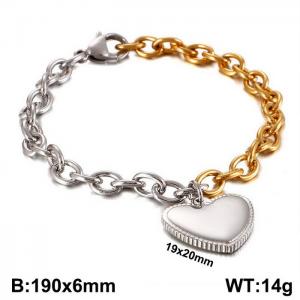 Stainless Steel Gold-plating Bracelet - KB109847-Z