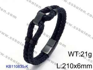 Leather Bracelet - KB110835-K