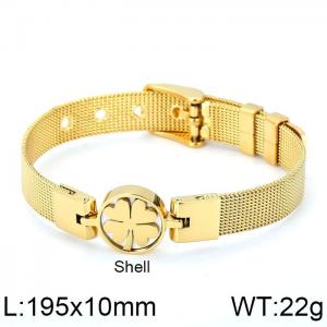 Stainless Steel Gold-plating Bracelet - KB111135-K