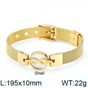 Stainless Steel Gold-plating Bracelet - KB111139-K