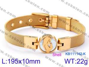 Stainless Steel Gold-plating Bracelet - KB111142-K