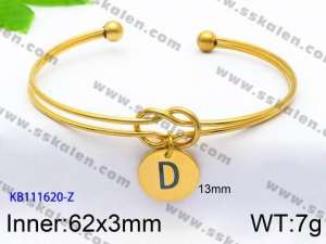 Stainless Steel Gold-plating Bangle - KB111620-Z