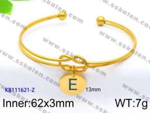 Stainless Steel Gold-plating Bangle - KB111621-Z
