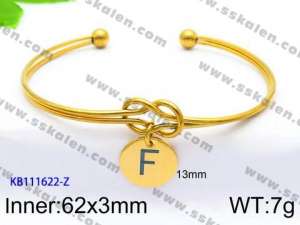Stainless Steel Gold-plating Bangle - KB111622-Z
