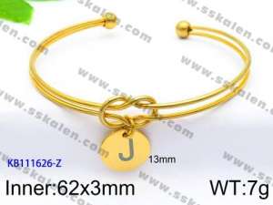 Stainless Steel Gold-plating Bangle - KB111626-Z