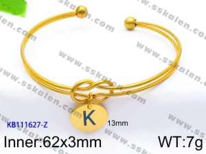 Stainless Steel Gold-plating Bangle - KB111627-Z